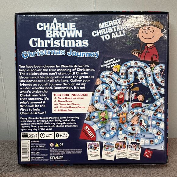 A Charlie Brown Christmas Journey Peanuts Board Game 2018 COMPLETE - Picture 7 of 10